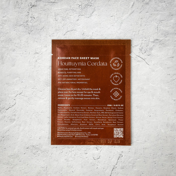 Detoxifying Korean Sheet Mask