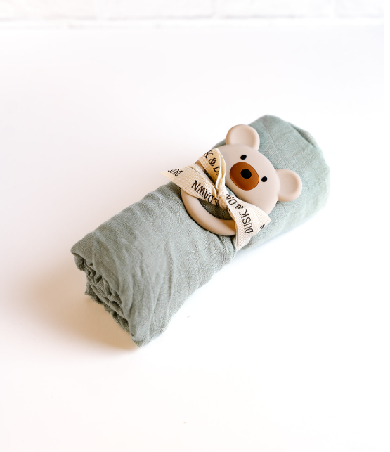 Beige Bear Baby Teether