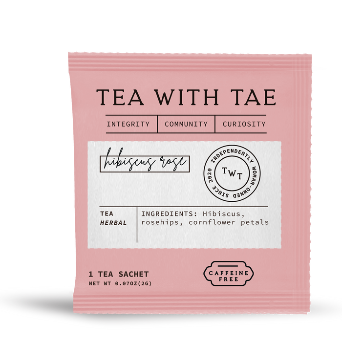 Hibiscus Rose Herbal Tea Inidivuadlly Wrapped