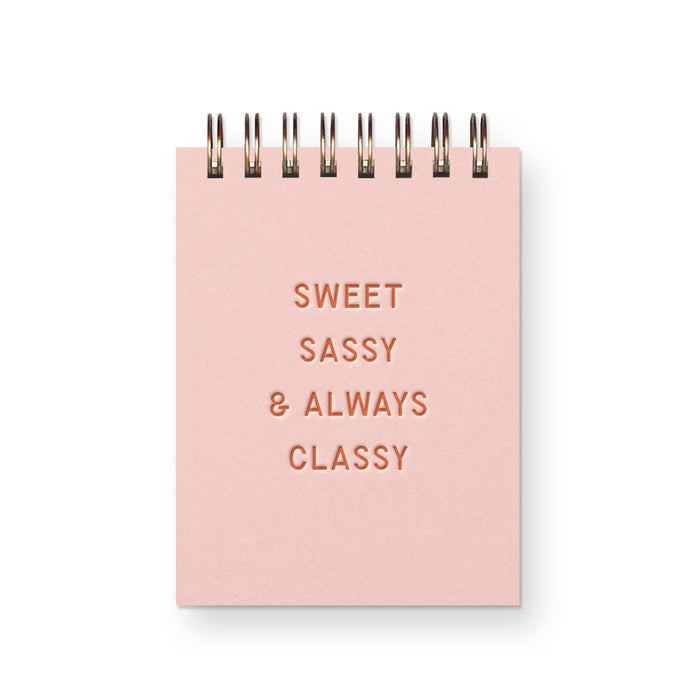 Sweet Sassy Classy Mini Jotter Notebook