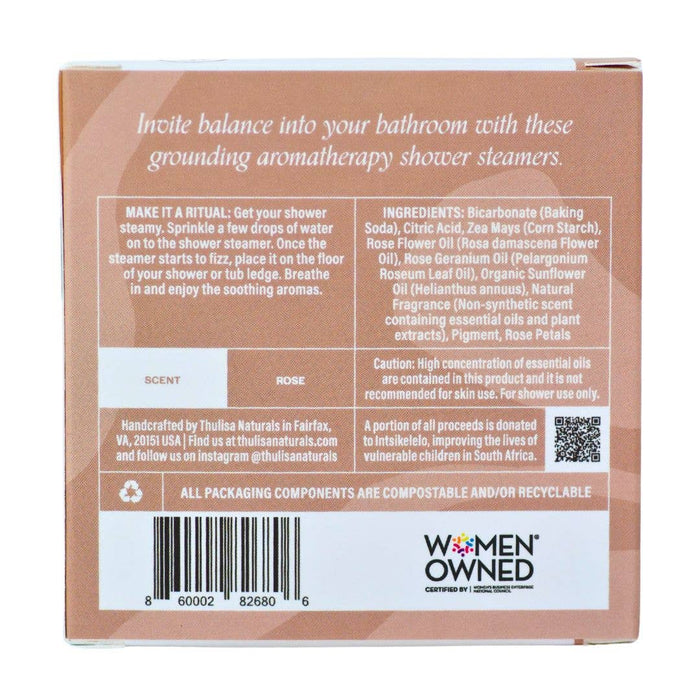 Rose Shower Steamers | 4 pack Gift Set: Rose