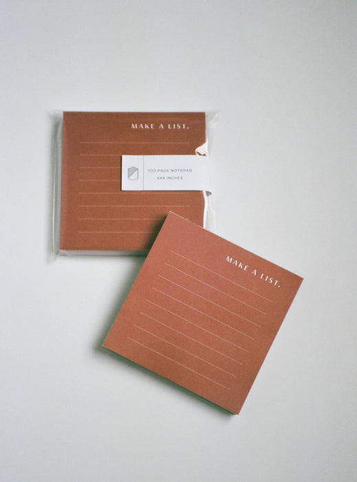 "Make a List" Stickie Notepad