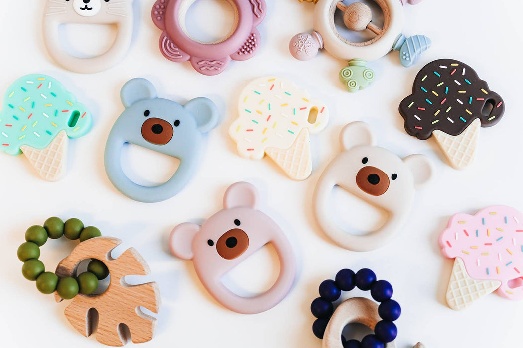 Beige Bear Baby Teether